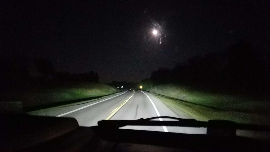 3 a.m. on the interstate